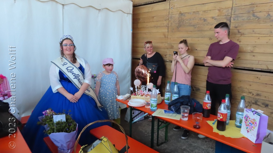 Bad Tennstedter Quellkönigin Moanas 18. Geburtstag